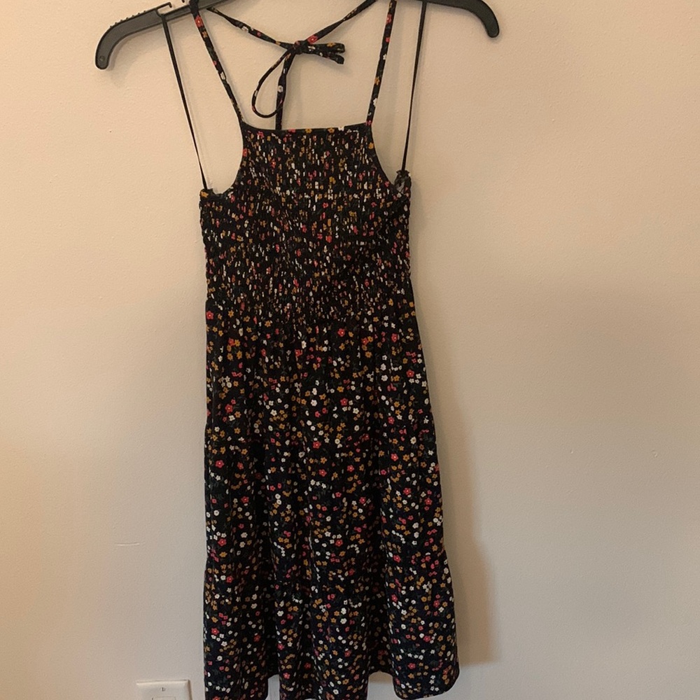 Halter top floral dress